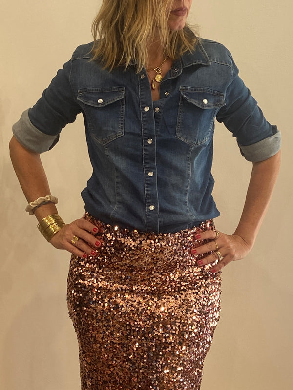 Camicia jeans Poisette