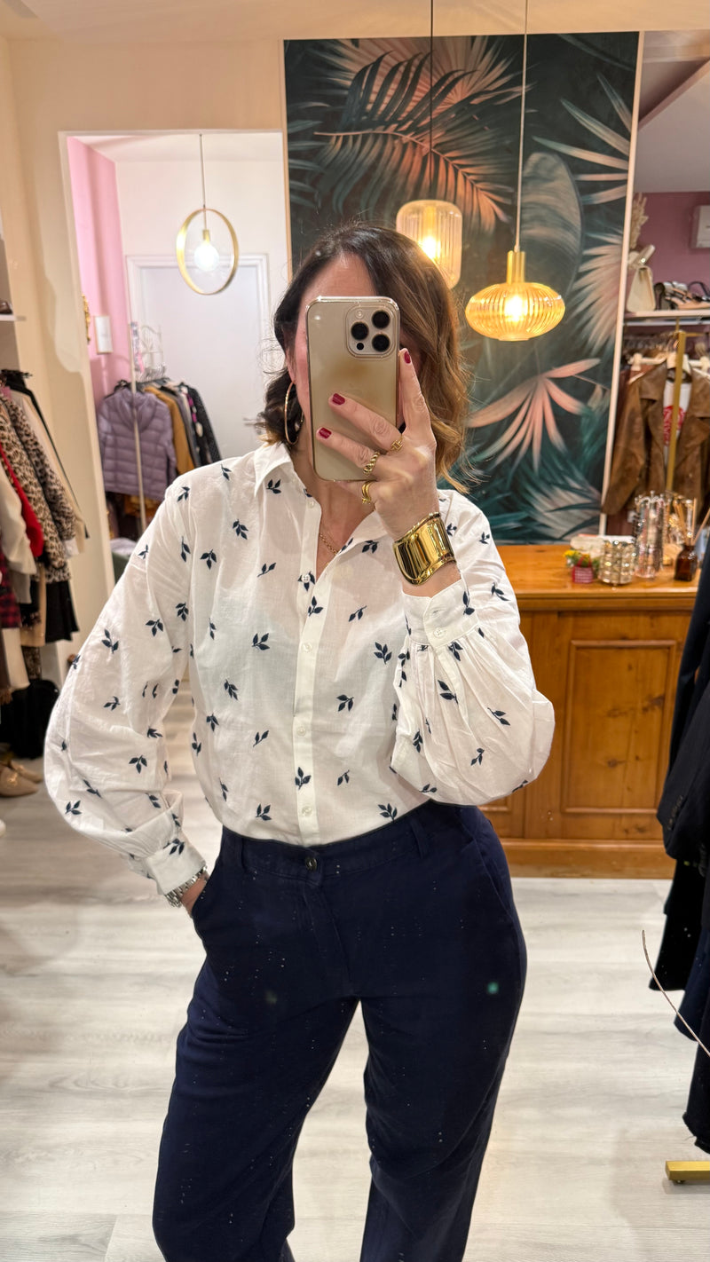 Camicia ricamo cotone
