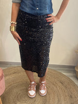 Gonna longuette Paillettes
