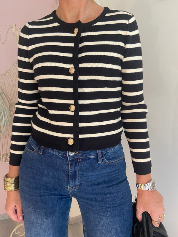 Cardigan bottoni dorati Poisette