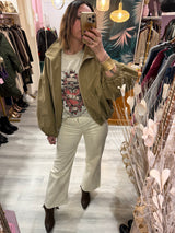 Haveone - Giubbotto bomber increspato da donna