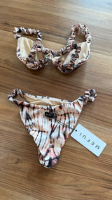 Bikini donna MEFUI triangolo con slip fisso fantasia
