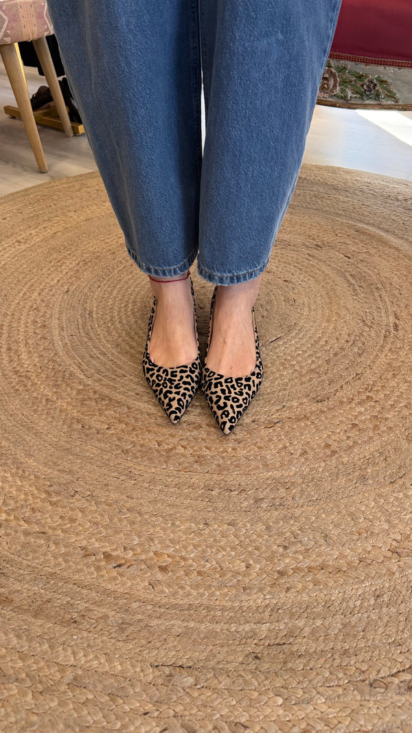 Slingback leopardata Ovye