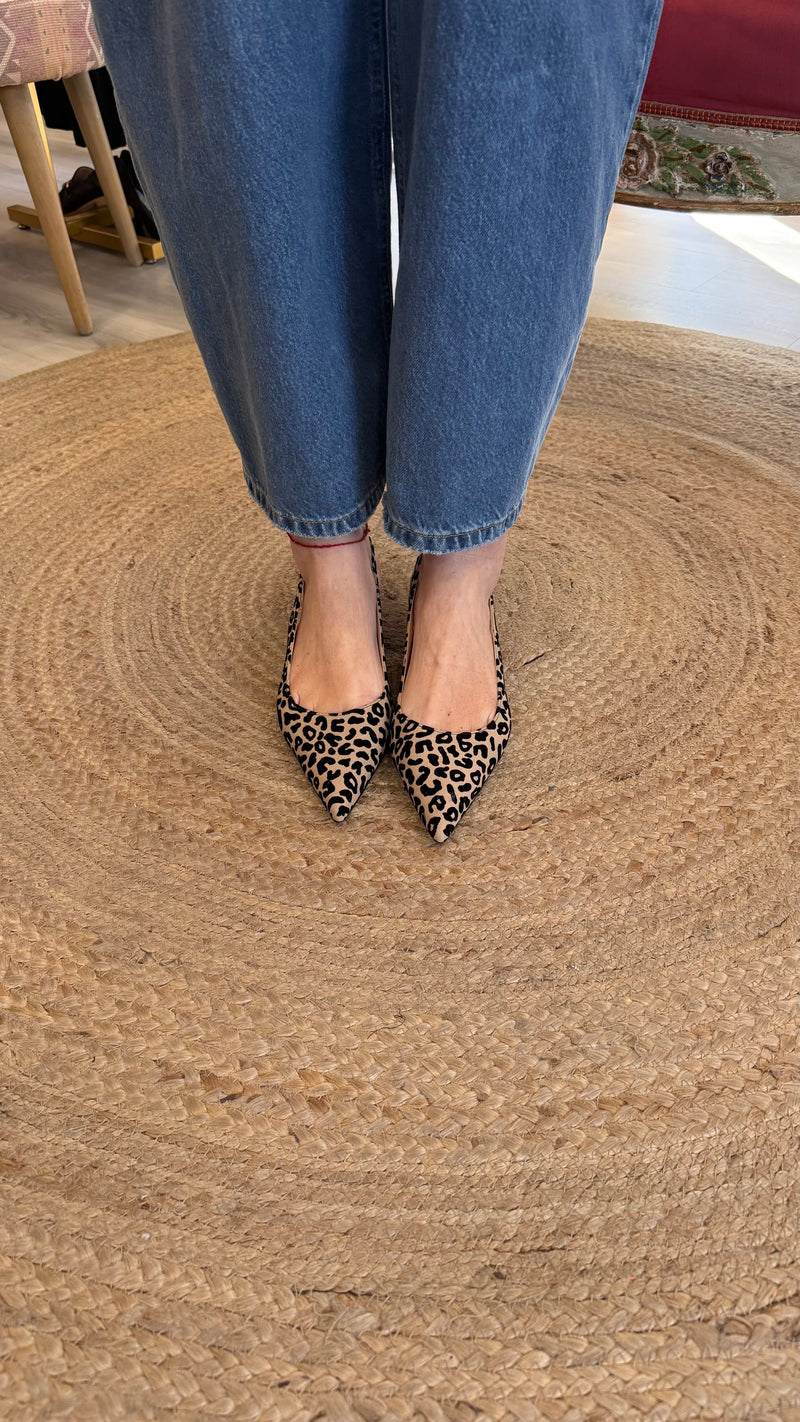 Slingback leopardata Ovye