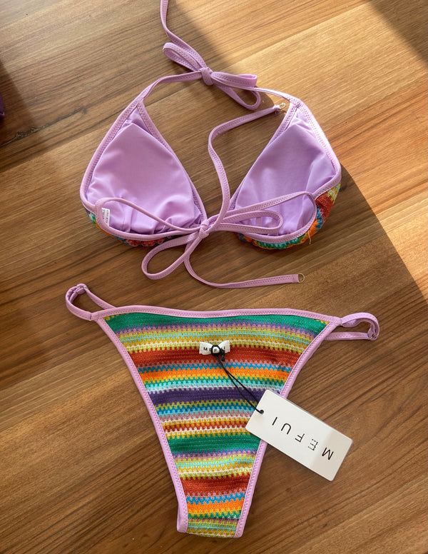 Bikini triangolo multicolor