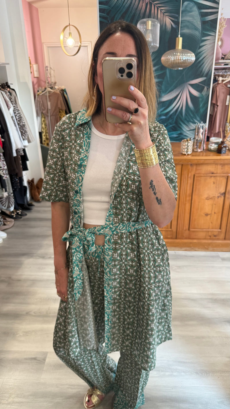 Camicia abito chemisier fantasia
