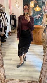 Gonna Midi in pizzo Imperial per un look casual chic 