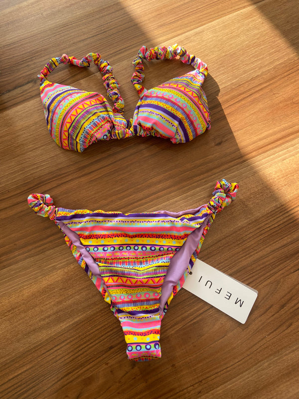 Bikini triangolo arricciato
