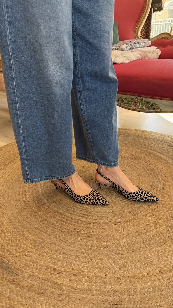 Slingback leopardata Ovye