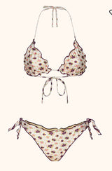 Mefui - Bikini triangolo con slip regolabile fantasia
