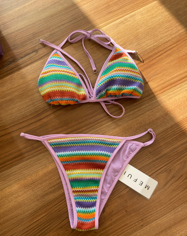 Bikini triangolo multicolor