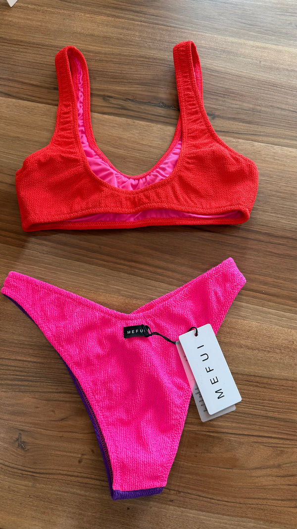 Bikini donna MEFUI top con slip americano fisso