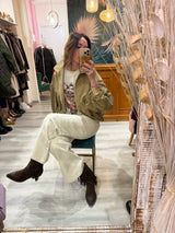 Haveone - Giubbotto bomber increspato da donna