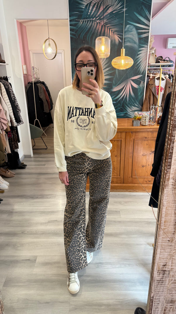 Pantalone leopardato