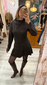 Haveone Abito in maglia marrone 