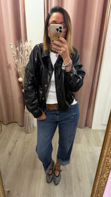 Giubbotto over Haveone modello vintage da donna