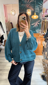 Haveone - cardigan con bottoni da donna