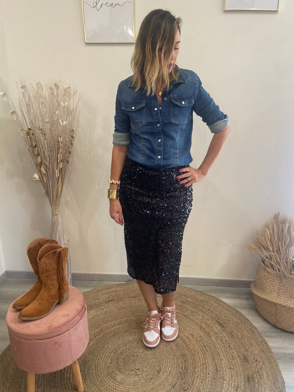 Camicia jeans Poisette