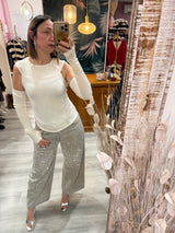 Haveone - maglia con manicotti da donna 
