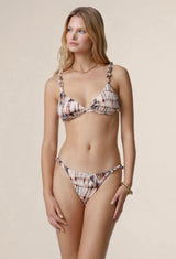 Bikini donna MEFUI triangolo con slip fisso fantasia