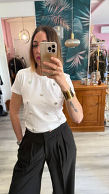 Pantalone con pence Ichi