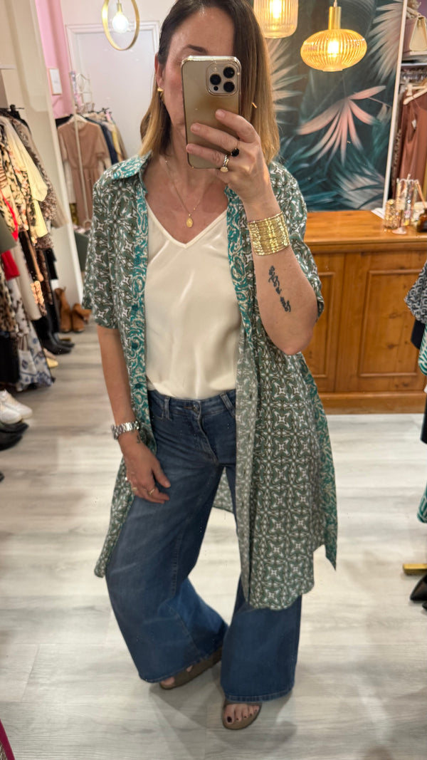 Camicia abito chemisier fantasia