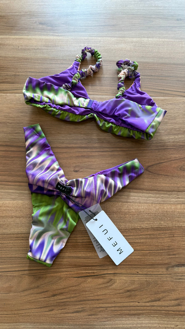 Bikini donna MEFUI top con slip americano fisso