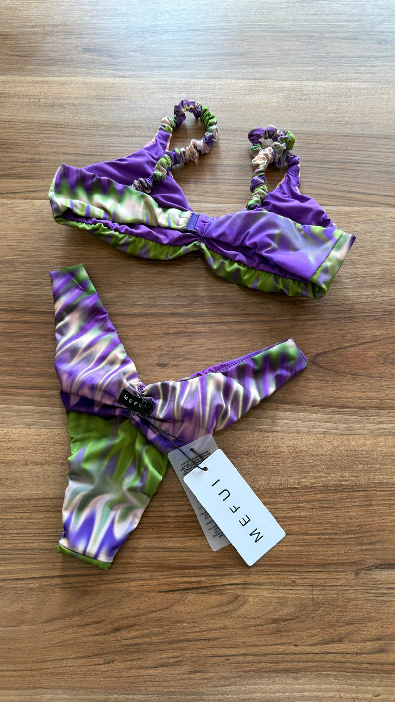 Bikini donna MEFUI top con slip americano fisso