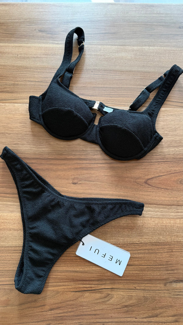 Bikini donna MEFUI reggiseno con ferretto e slip americano fisso