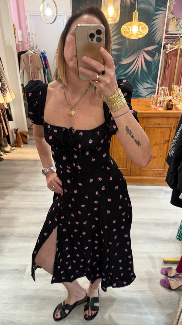 Abito midi floreale