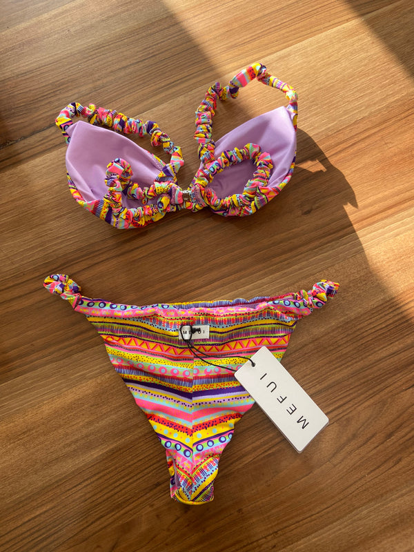 Bikini triangolo arricciato