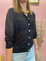 Cardigan traforato ichi