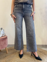 Jeans palazzo grigio Poisette