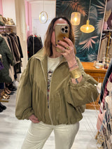 Haveone - Giubbotto bomber increspato da donna