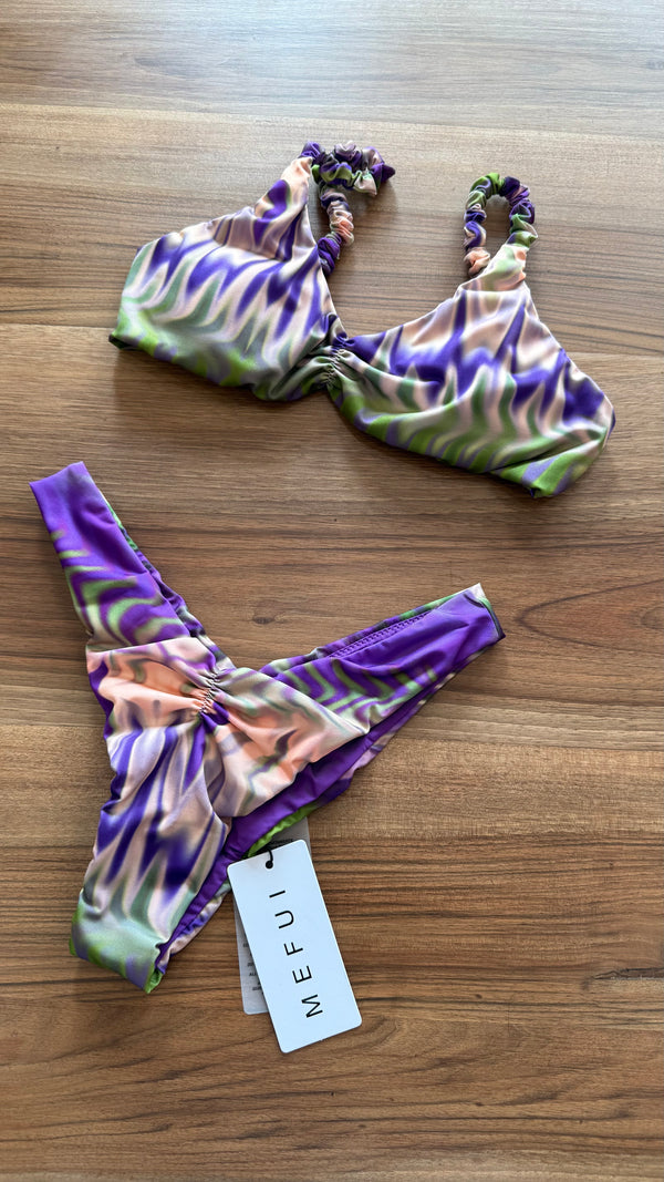 Bikini donna MEFUI top con slip americano fisso