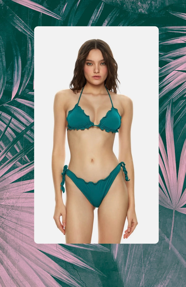 Slip basico con nodo frou frou Mefui
