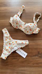 Bikini donna MEFUI reggiseno con ferretto e slip americano fisso