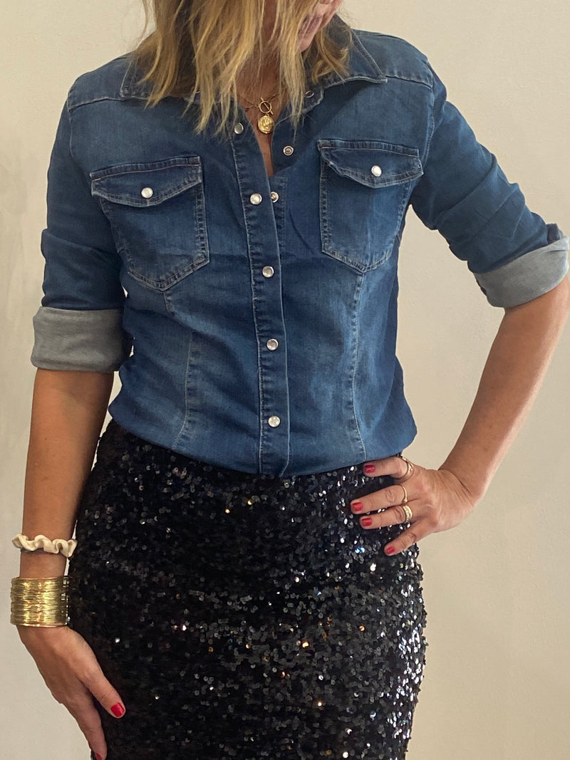 Camicia jeans Poisette