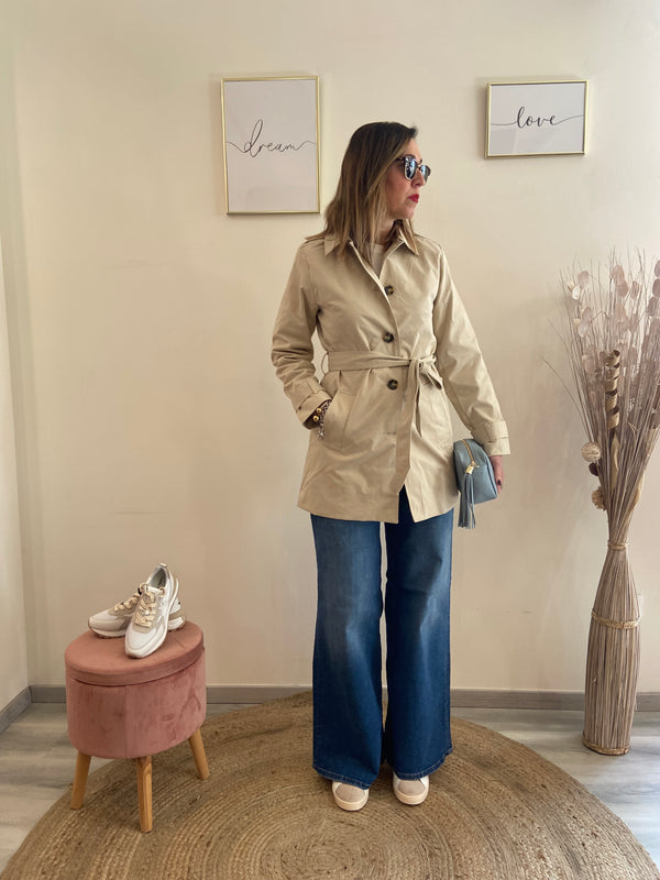 Trench giacca cintura