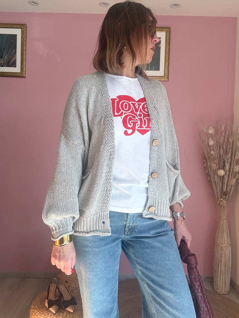 Cardigan bottoni Haveone