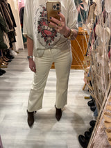 Haveone - jeans modello London panna