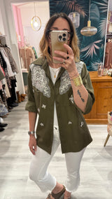 Camicia militare Haveone con applicazioni