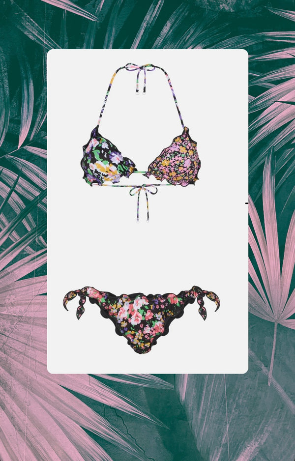 Bikini triangolo floreale Mefui