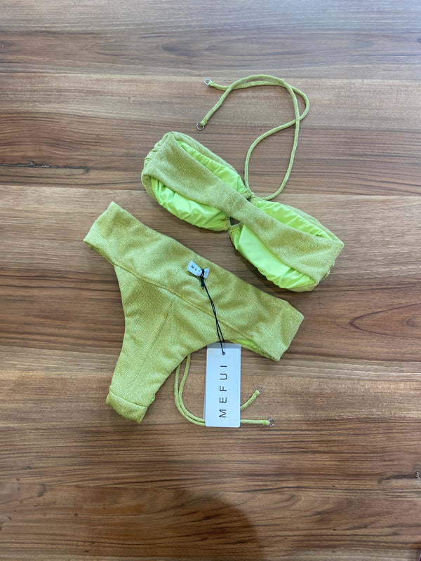 Bikini fascia alta lime MEFUI