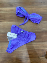Bikini fascia e nodo a vita alta