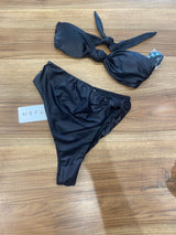 Bikini fascia e nodo a vita alta