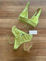 Bikini triangolo alto lime MEFUI