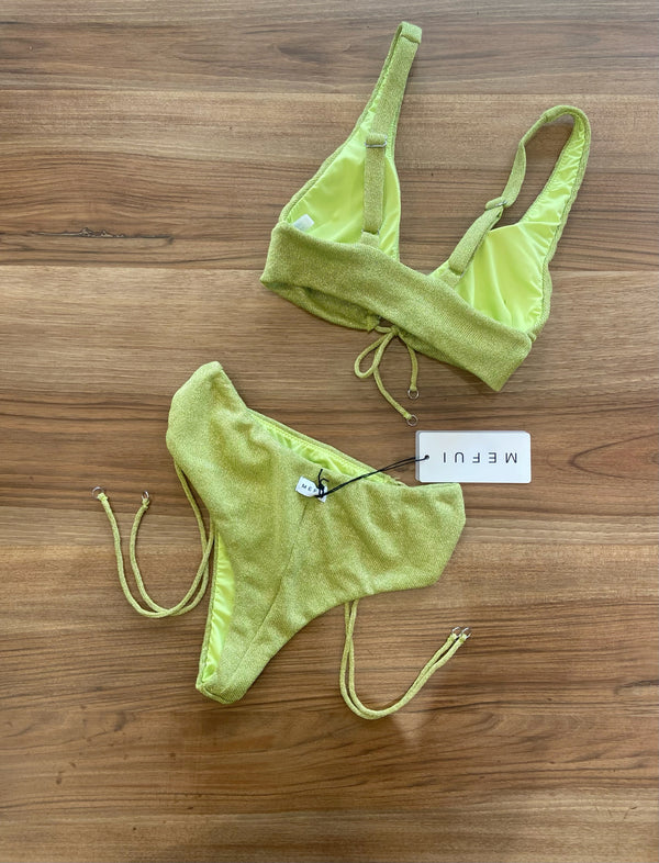 Bikini triangolo alto lime MEFUI