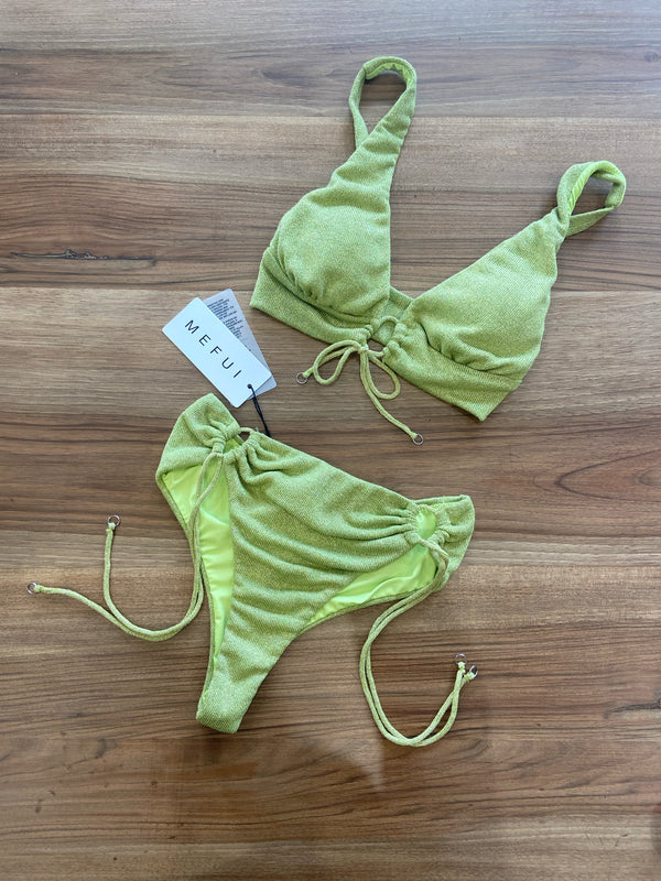 Bikini triangolo alto lime MEFUI