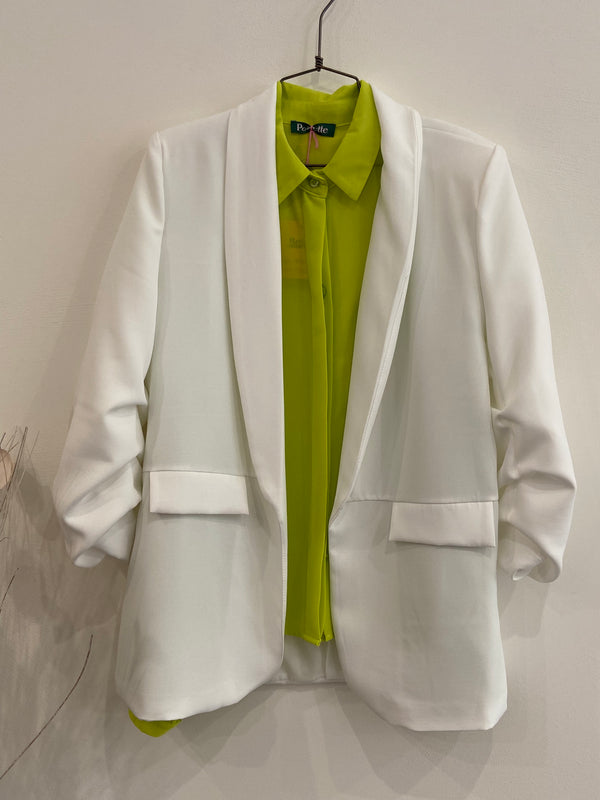 Blazer manica arricciata Poisette